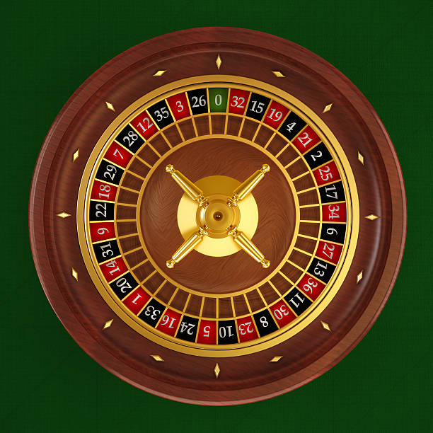 French Roulette betting layout with numbered squares and outside bet areas
